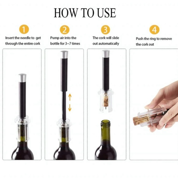 Mad Man Air Pump Wine Opener - Picture 3 of 5